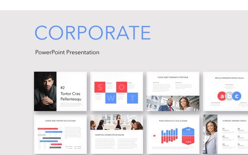 Corporate PowerPoint template PowerPoint Template
