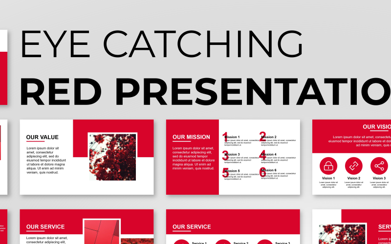 Eye Catching Presentation PowerPoint template PowerPoint Template