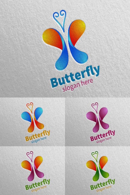 Template #89951 Logo Flower Webdesign Template - Logo template Preview