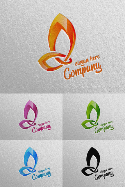 Template #89952 Logo Flower Webdesign Template - Logo template Preview