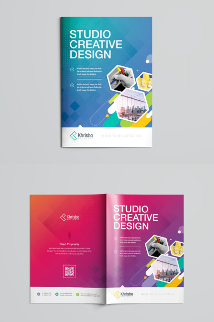 Kit Graphique #89983 Brochure Bi-fold Divers Modles Web - Logo template Preview