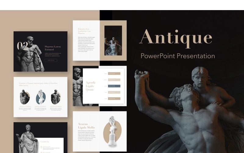 Antique PowerPoint template PowerPoint Template