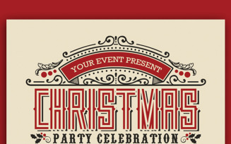 Chirstmas Party Vintage Art Deco Stlye - Corporate Identity Template