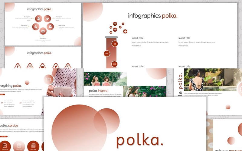Polka PowerPoint template PowerPoint Template