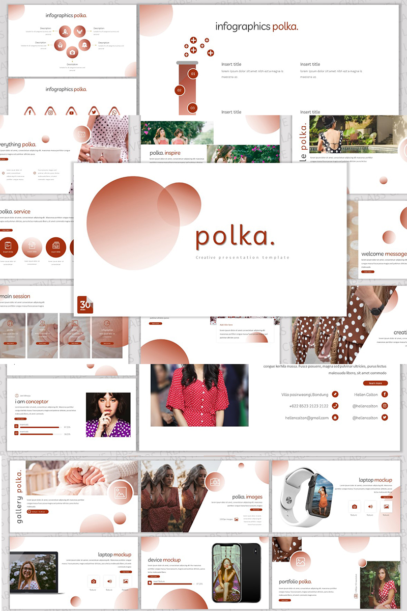 Responzivní Šablona pro Keynote "Polka" #89905 - screenshot