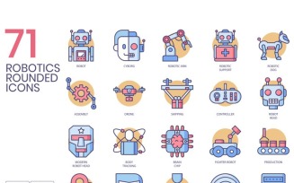 71 Robotics Icons - Butterscotch Series Set