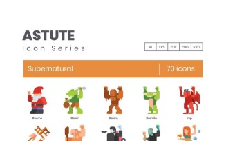 70 Supernatural Icons - Astute Series Set