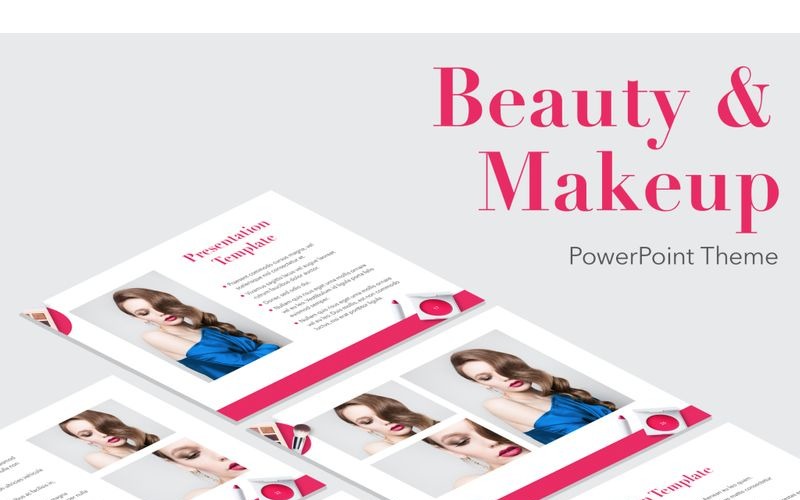 Beauty & Makeup PowerPoint template PowerPoint Template