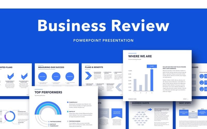Business Review PowerPoint template PowerPoint Template