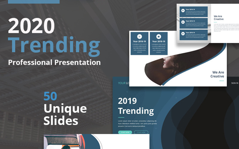 2020 Trending PowerPoint template PowerPoint Template