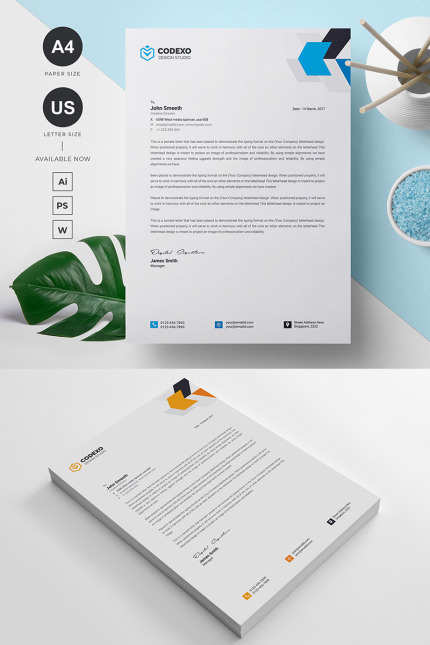 Template #90121 Letterhead Business Webdesign Template - Logo template Preview