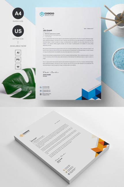 Template #90122 Letterhead Business Webdesign Template - Logo template Preview