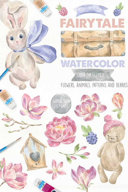 Template #90134 Fairytale Watercolor Webdesign Template - Logo template Preview