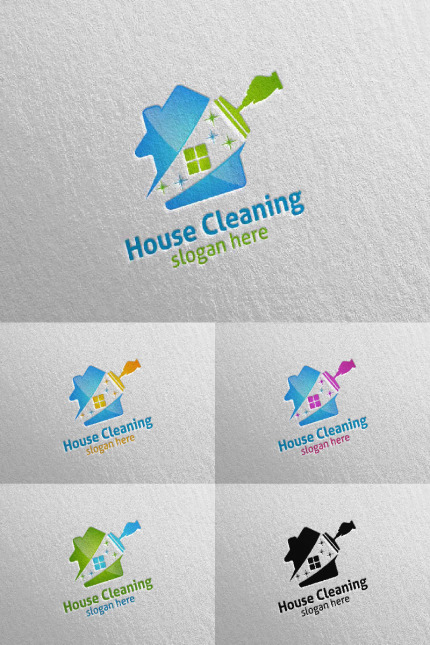 Kit Graphique #90147 Cleaning Logo Divers Modles Web - Logo template Preview