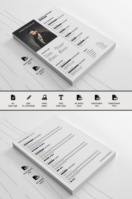 Template #90181 Cv Coverletter Webdesign Template - Logo template Preview