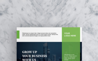 Green Sidebar Flyer - Corporate Identity Template