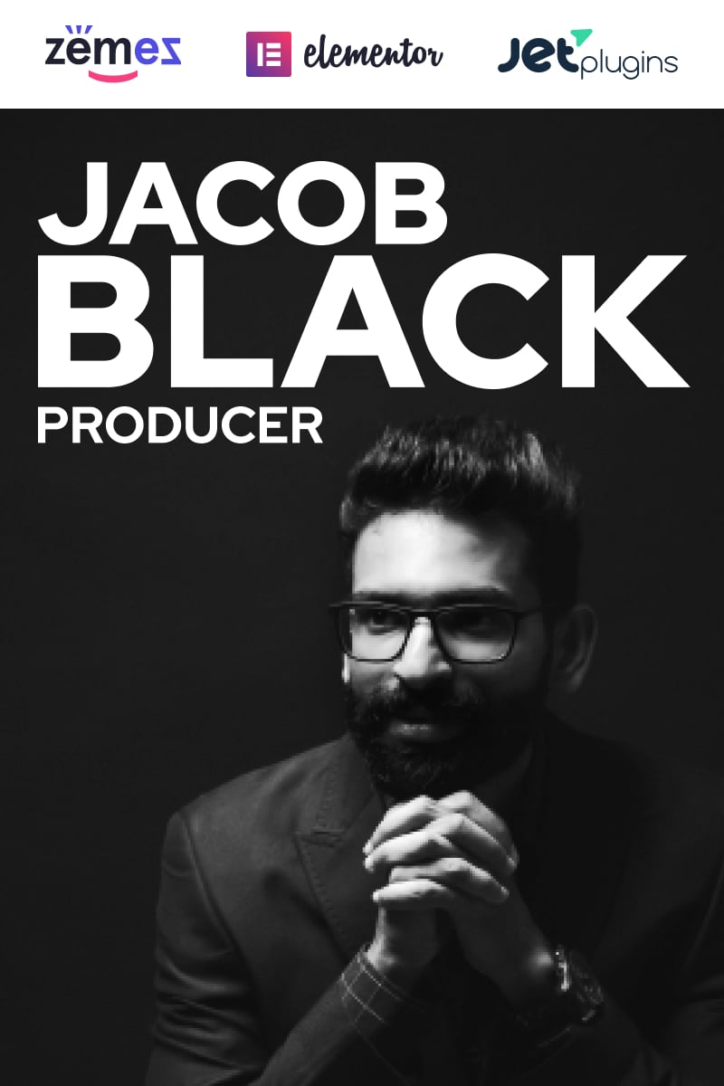 Jacob Black - Talented Music Producer Website Design WordPress Theme - screenshot