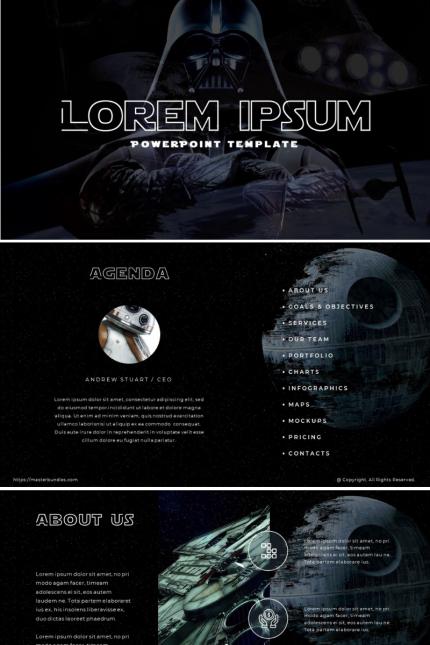 Template #90249 Star Wars Webdesign Template - Logo template Preview