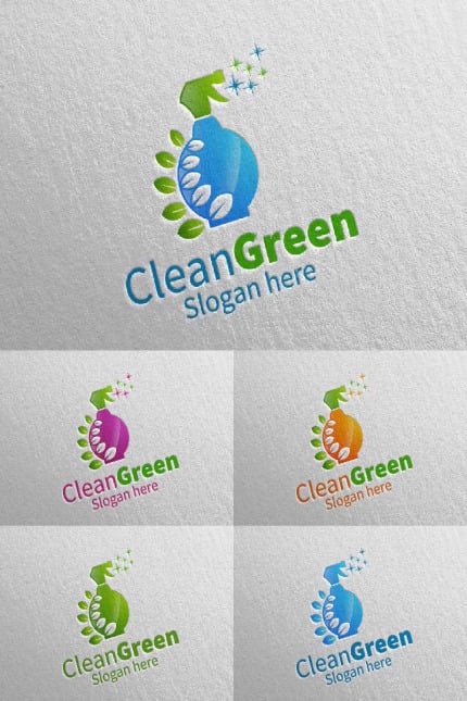 Kit Graphique #90288 Cleaning Logo Divers Modles Web - Logo template Preview