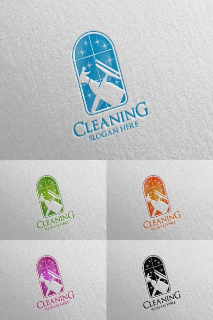 Kit Graphique #90292 Cleaning Logo Divers Modles Web - Logo template Preview