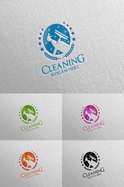 Kit Graphique #90293 Cleaning Logo Divers Modles Web - Logo template Preview