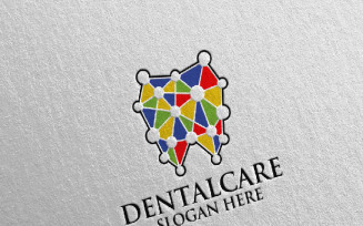 Dental, Dentist stomatology Design 2 Logo Template