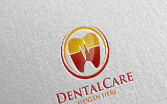 Dental, Dentist stomatology Design Logo Template