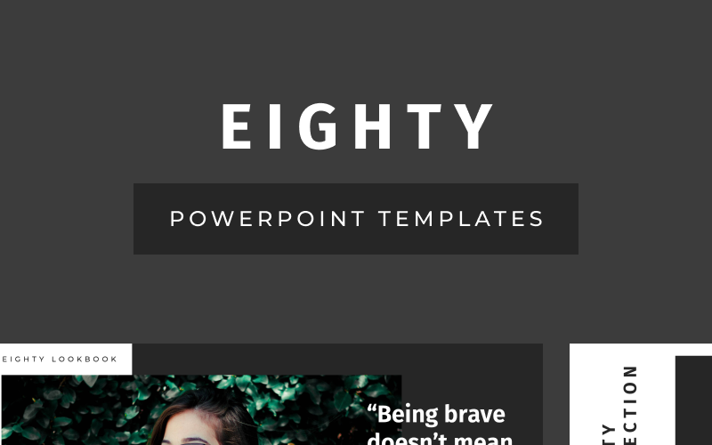 EIGHTY PowerPoint template PowerPoint Template