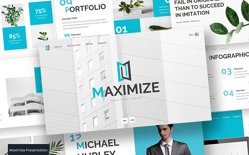 Maximize PowerPoint template PowerPoint Template