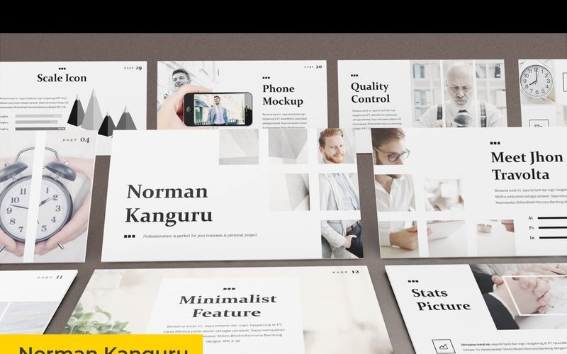 Norman Kanguru PowerPoint template PowerPoint Template
