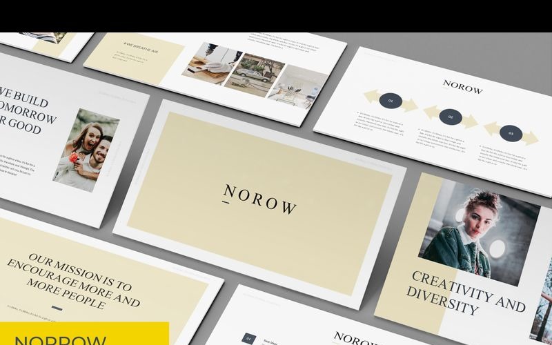 Norrow PowerPoint template PowerPoint Template