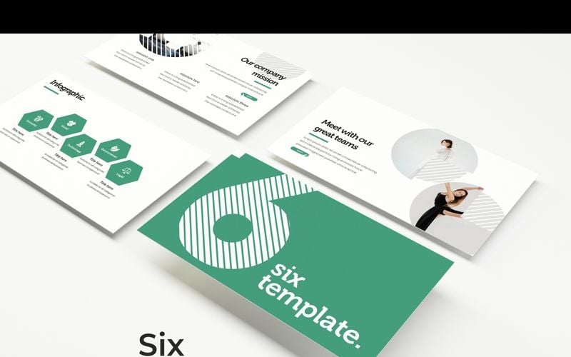 Six PowerPoint template PowerPoint Template
