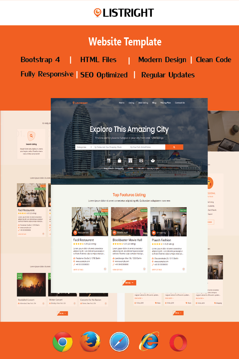 Listright- Directory Listing HTML5 Website Template