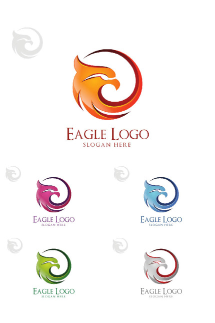 Template #90430 Hawk Phoenix Webdesign Template - Logo template Preview