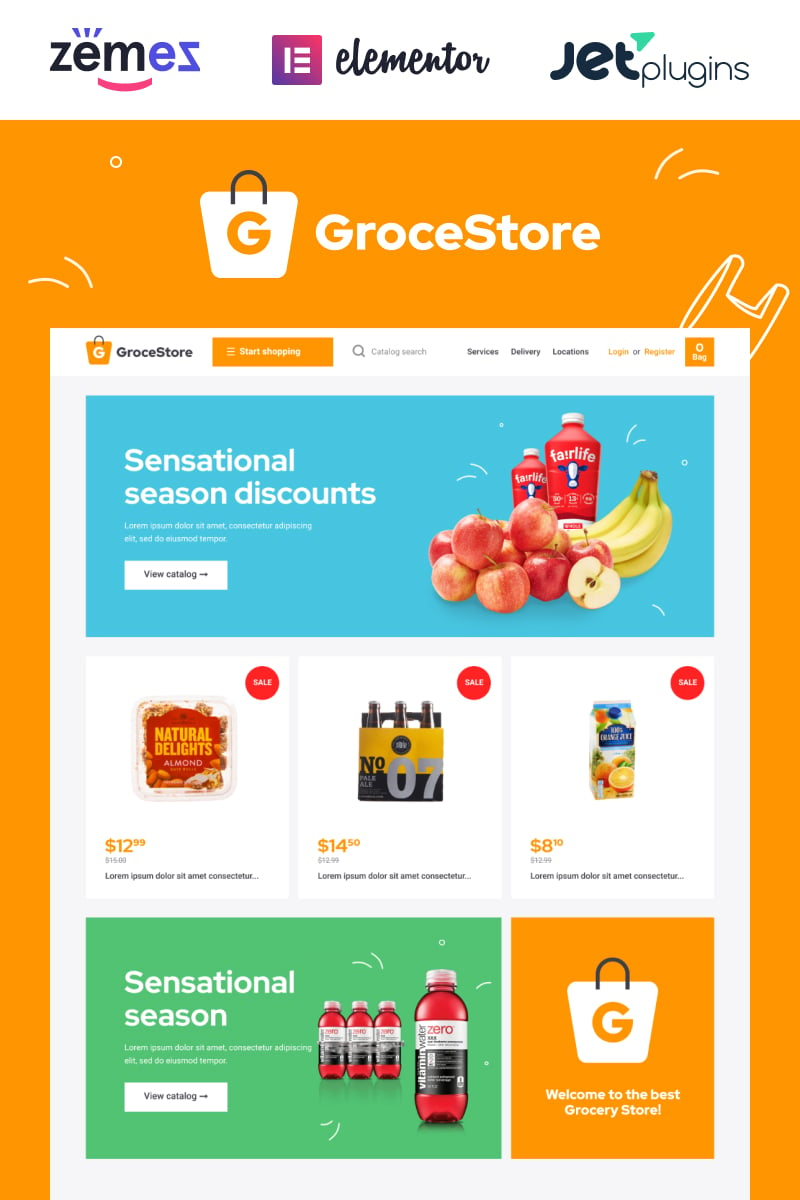 GroceStore WooCommerce Themes 90498
