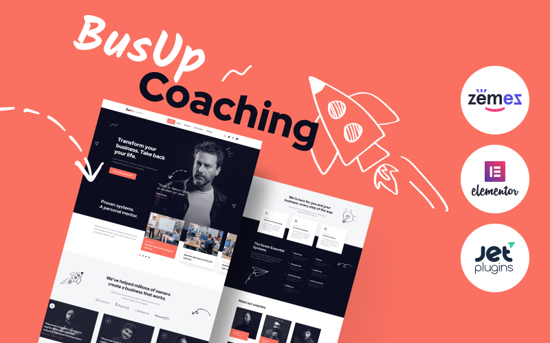 BusUp - Engaging And Inspiring Public Speaker Website WordPress Theme