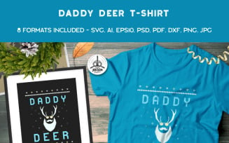 Daddy Deer - T-shirt Design