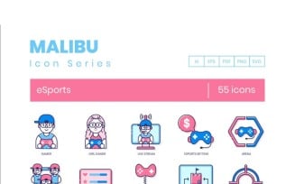 55 eSports Icons - Malibu Series Set