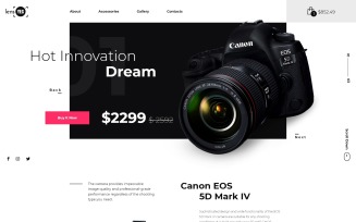 Lens Yes - Digital Camera Landing Page Template