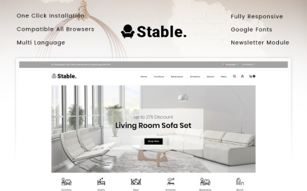 Stable - Modern Furniture Store OpenCart Template