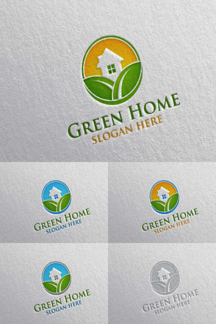 Template #90552 Estate Green Webdesign Template - Logo template Preview