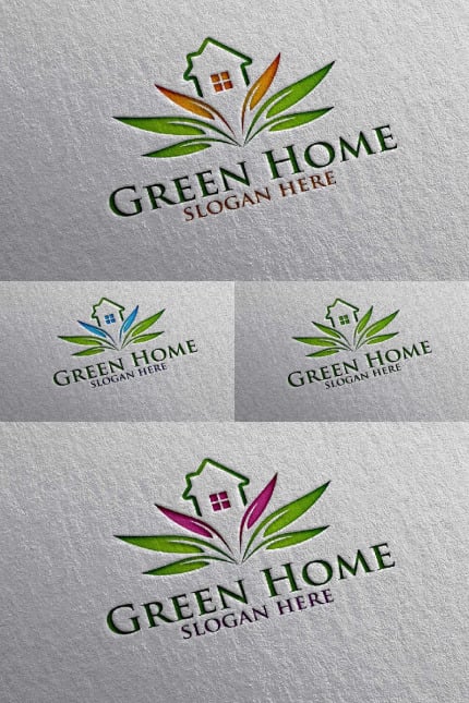 Template #90555 Estate Green Webdesign Template - Logo template Preview