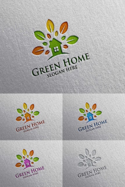 Template #90556 Estate Green Webdesign Template - Logo template Preview