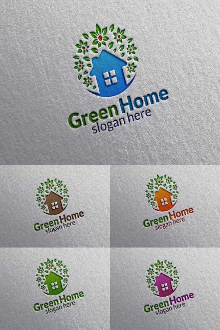 Template #90557 Estate Green Webdesign Template - Logo template Preview