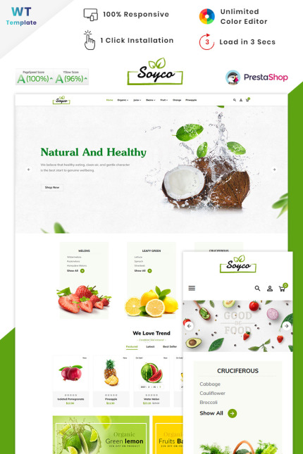 Template #90572 Grocery Food Webdesign Template - Logo template Preview