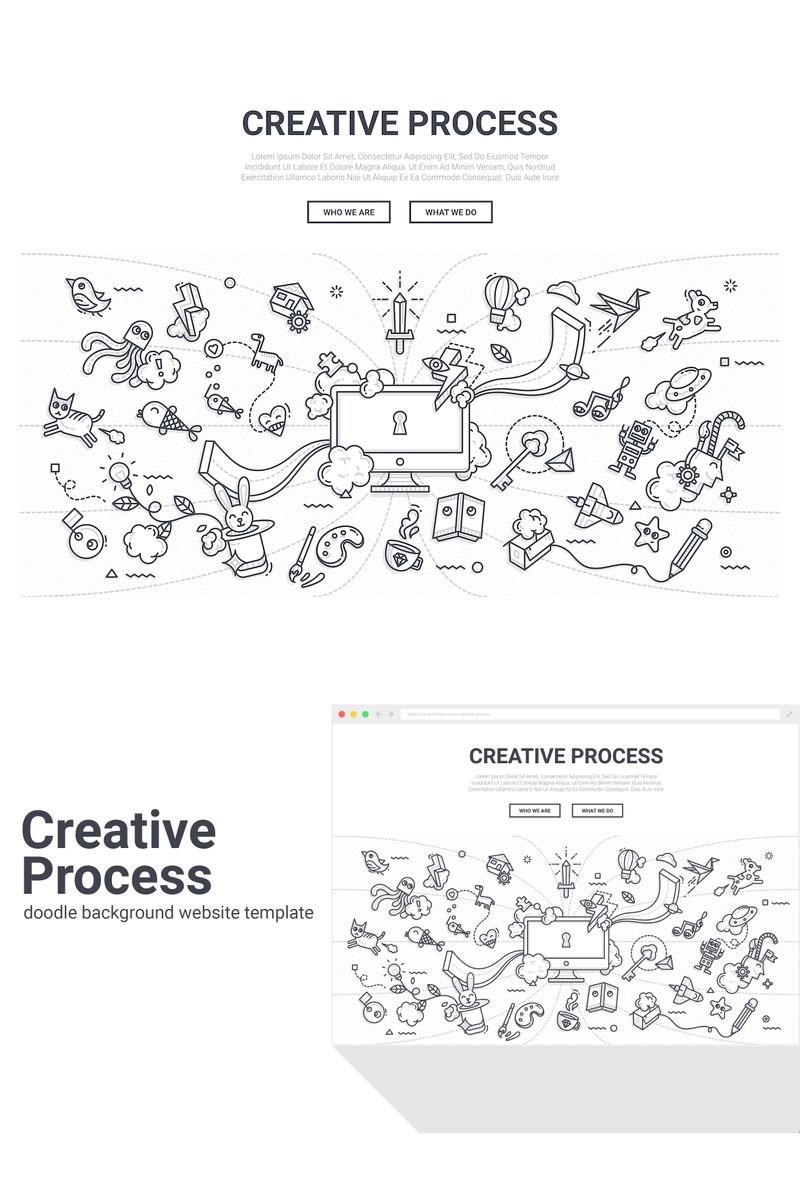 Background "Doodle - Creative Process" #90579 - screenshot