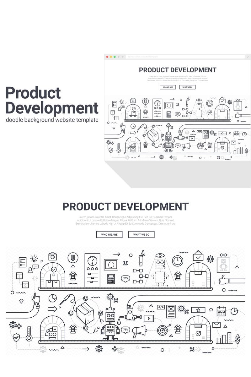 Background Doodle - Product Development #90577 - zrzut ekranu