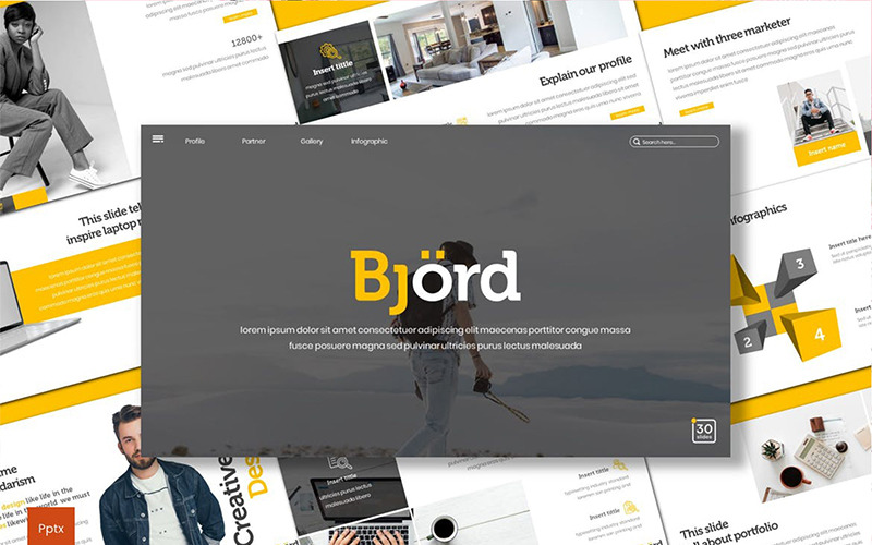 Bjord PowerPoint template PowerPoint Template