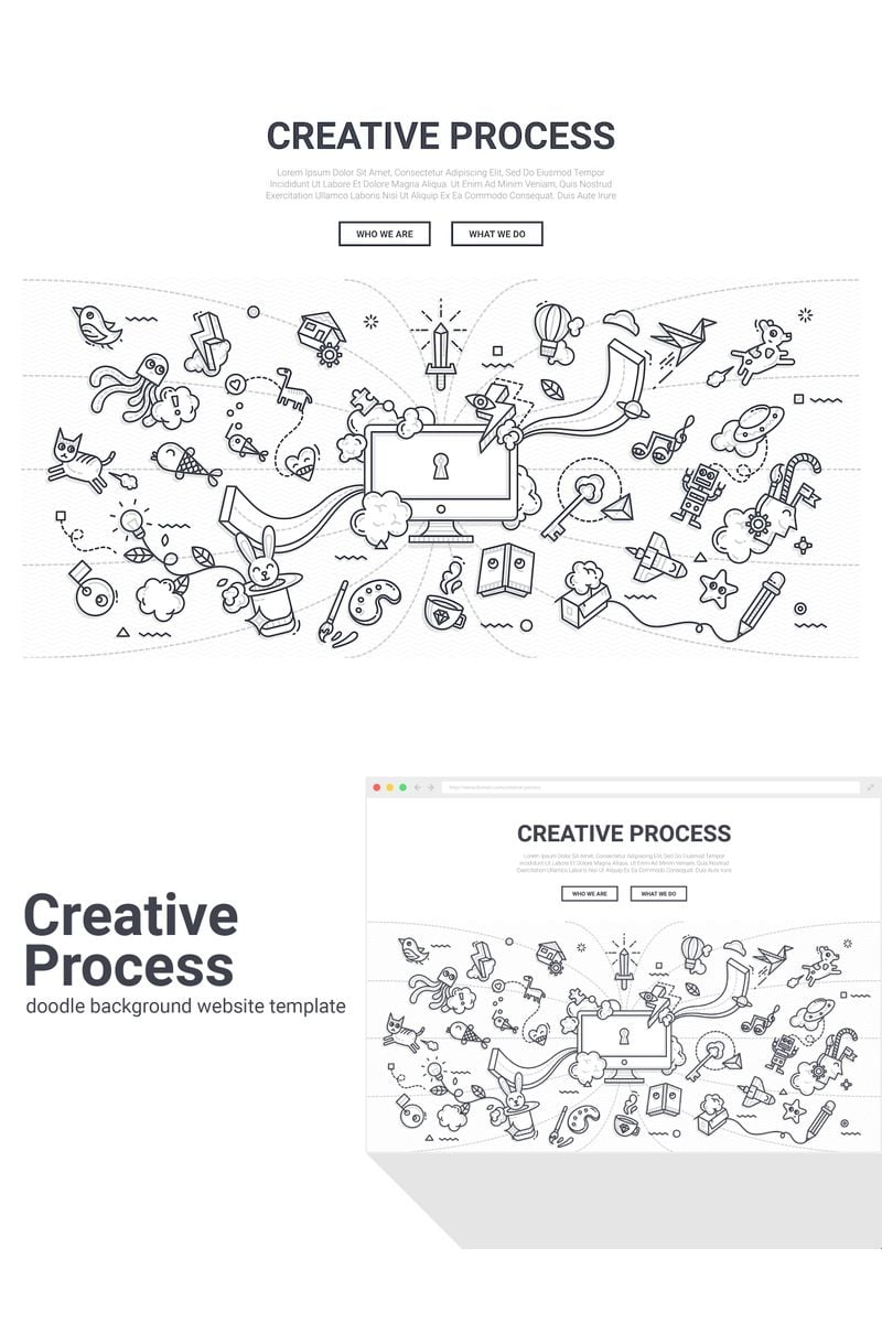 "Doodle - Creative Process" - Background №90579 - скріншот