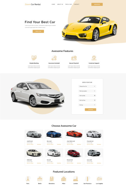 Template #90649 Carrental Booking Webdesign Template - Logo template Preview